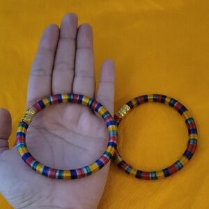 Colorful Striped Bangles